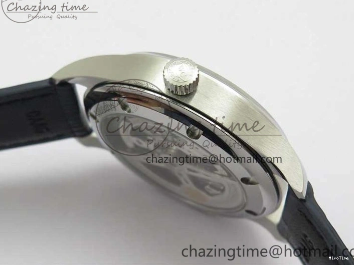 MIROTIME 0409 Packable Portuguese IW358304 ZF 1:1 Best Edition SS White Dial Blue Markers on Leather Strap A 7079